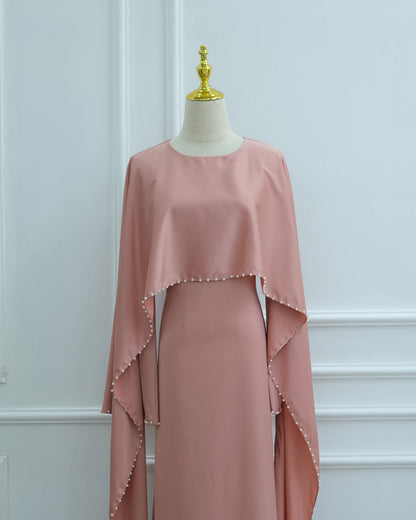 Shayla Modest Cape Dress