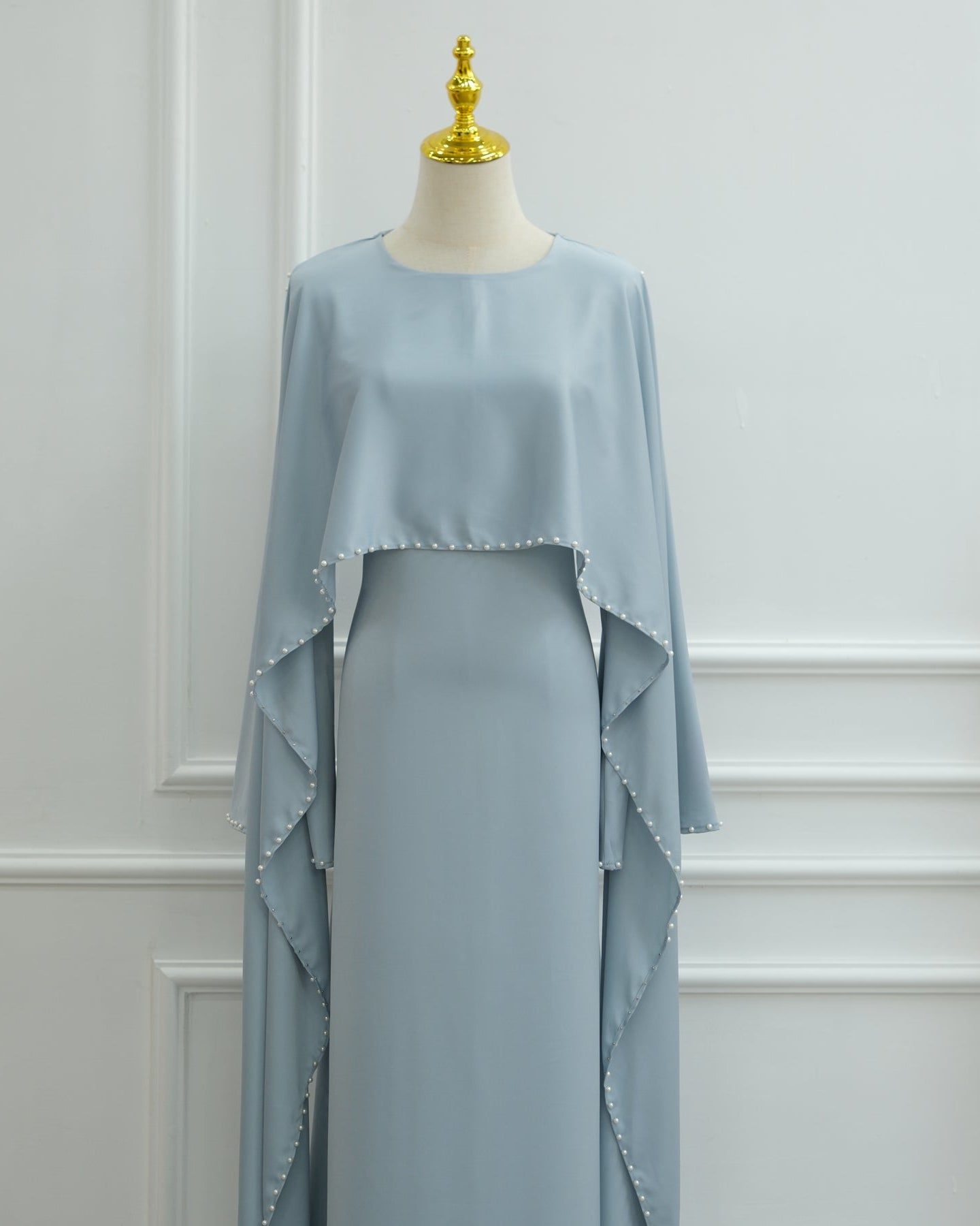 Shayla Modest Cape Dress