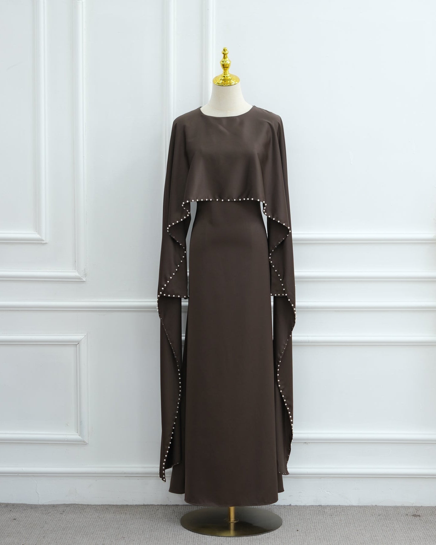 Shayla Modest Cape Dress
