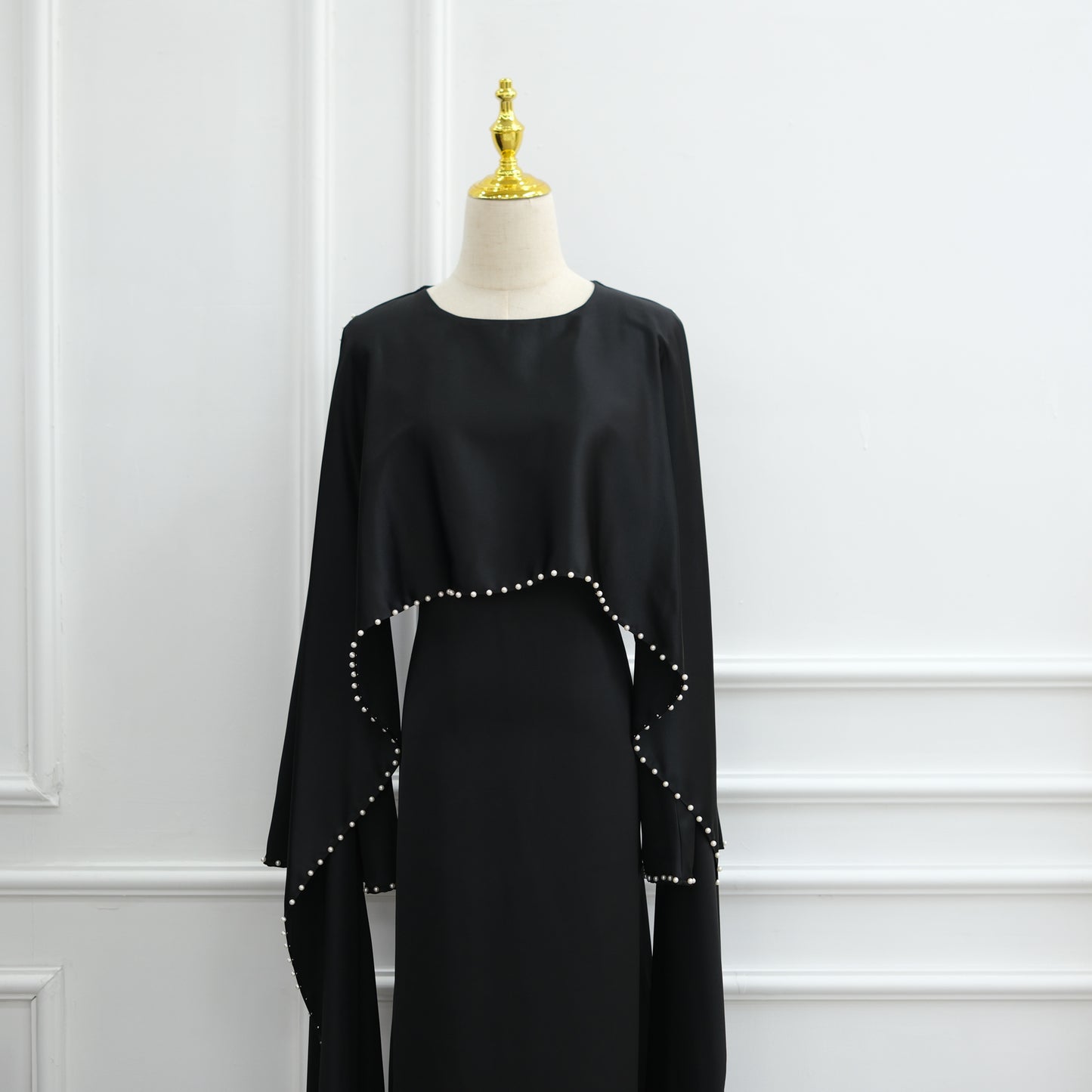 Shayla Modest Cape Dress