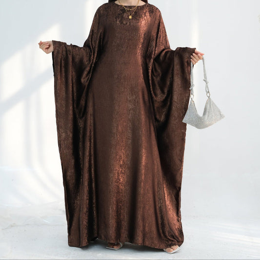 Luxury Butterfly Abaya - Red - Nour Modesty