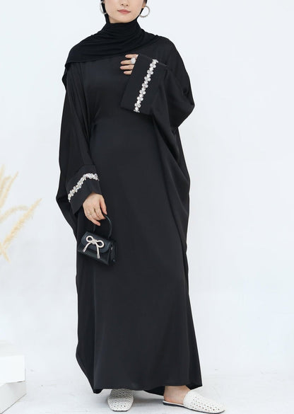 Butterfly Abaya Diamond - Black - Nour Modesty