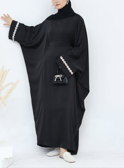 Butterfly Abaya Diamond - Black - Nour Modesty