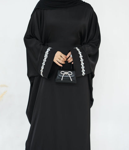 Butterfly Abaya Diamond - Black - Nour Modesty