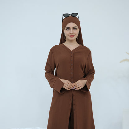 Hana Modest Shirt + Pants Set - Nour Modesty