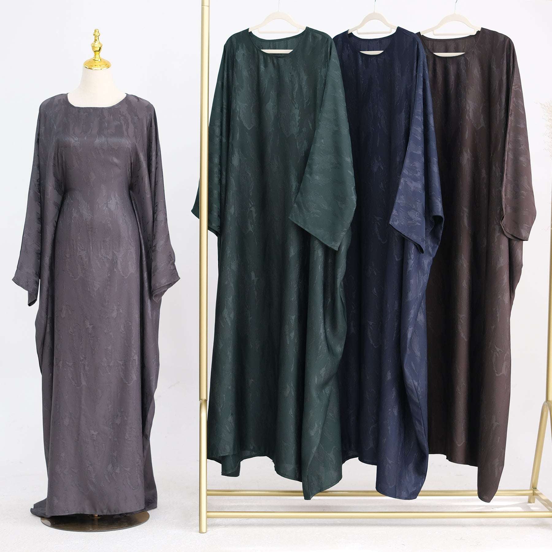 Alina Butterfly Abaya Green