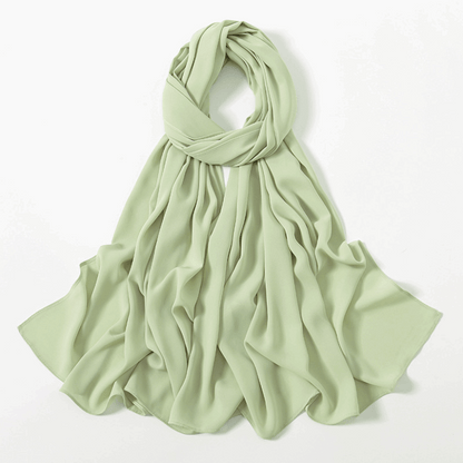 Chiffon Georgette Hijab - Sage Green
