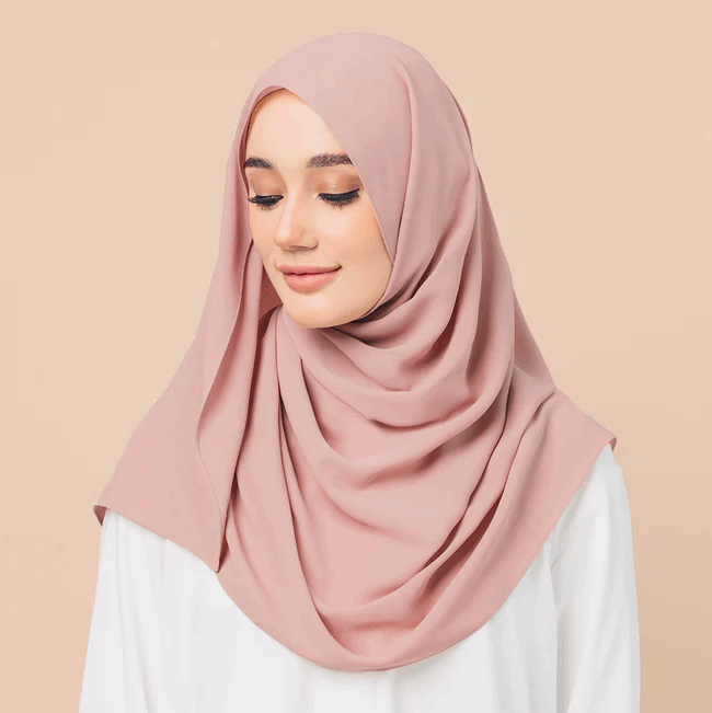Chiffon Georgette Hijab - Mocha