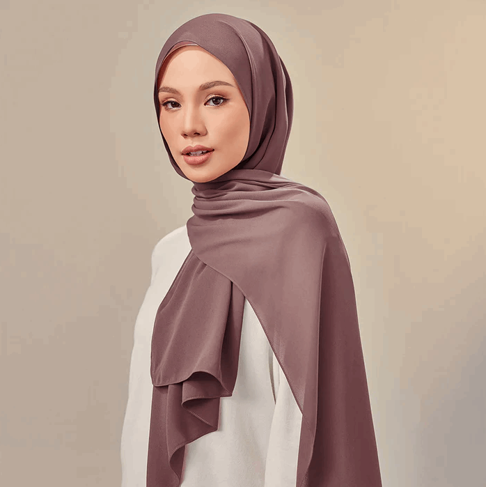 Chiffon Georgette Hijab - Sage Green