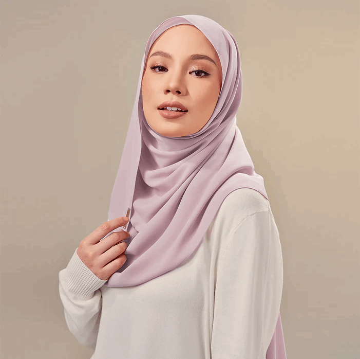 Chiffon Georgette Hijab - Sage Green