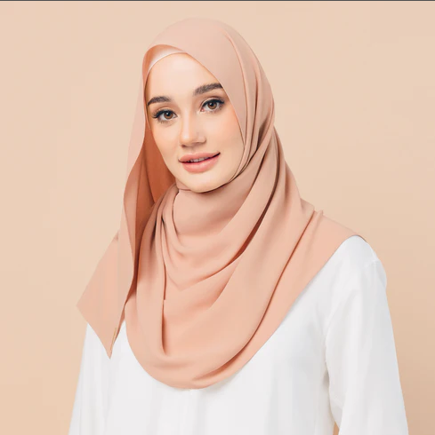 Chiffon Georgette Hijab - Sage Green - Nour Modesty