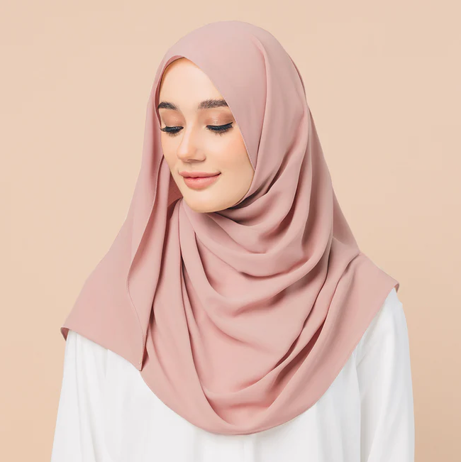 Chiffon Georgette Hijab - Sage Green - Nour Modesty