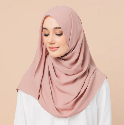 Chiffon Georgette Hijab - Sage Green - Nour Modesty