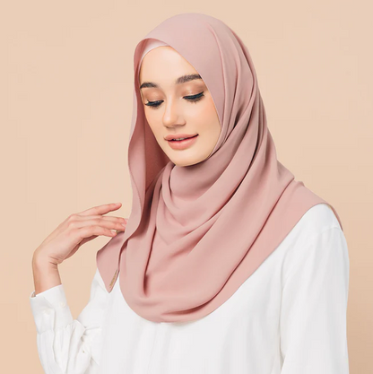 Chiffon Georgette Hijab - Sage Green - Nour Modesty