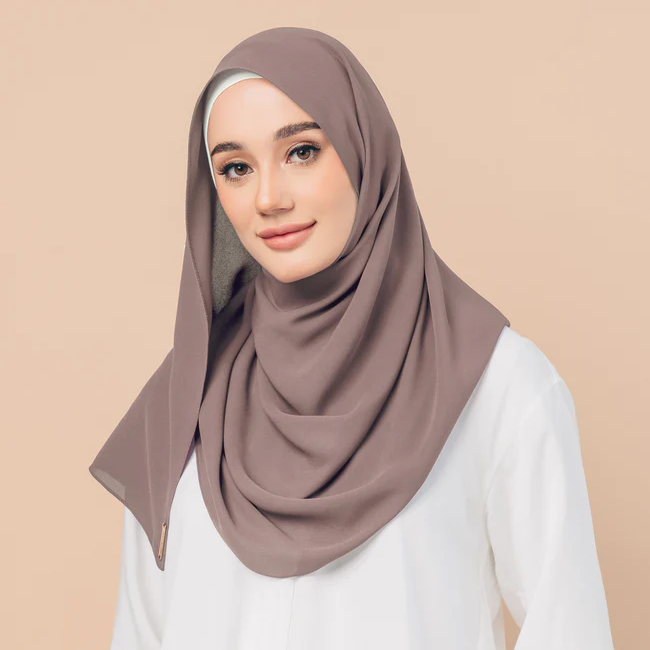 Chiffon Georgette Hijab - Sage Green - Nour Modesty