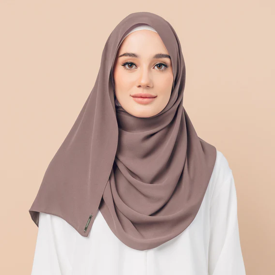 Chiffon Georgette Hijab - Sage Green - Nour Modesty