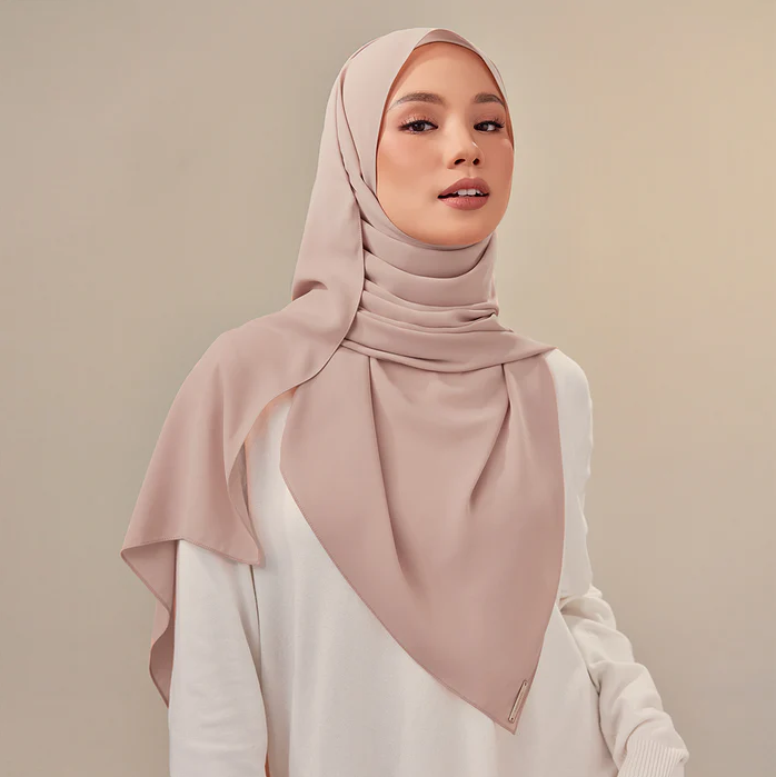 Chiffon Georgette Hijab - Sage Green - Nour Modesty