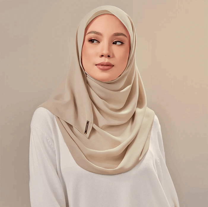 Chiffon Georgette Hijab - Sage Green