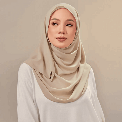 Chiffon Georgette Hijab - Sage Green