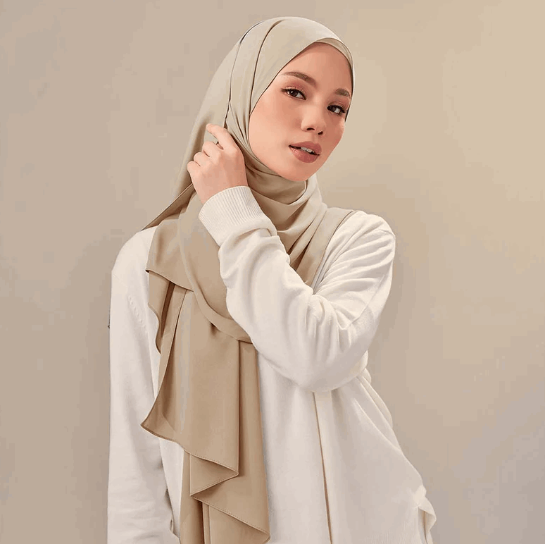 Chiffon Georgette Hijab - Sage Green