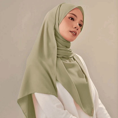 Chiffon Georgette Hijab - Sage Green