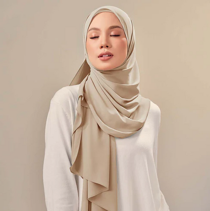 Chiffon Georgette Hijab - Sage Green - Nour Modesty