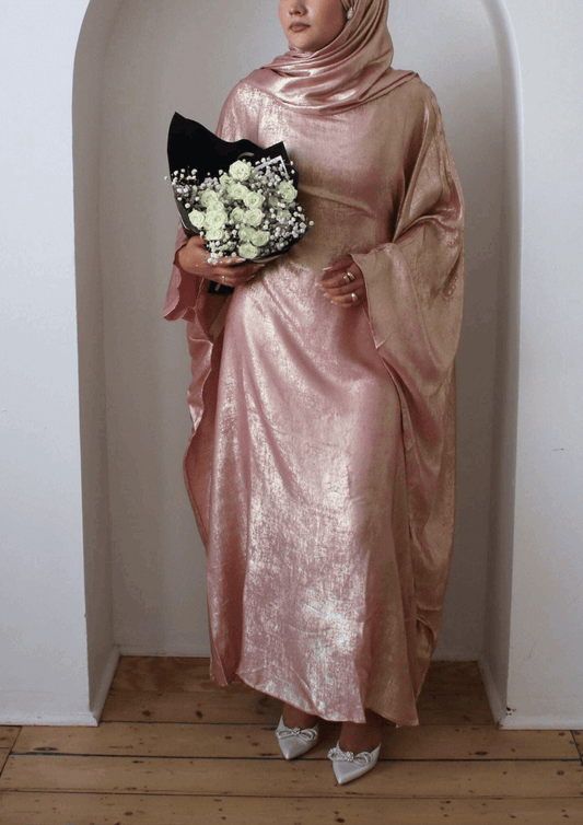 Luxury Butterfly Abaya Pink