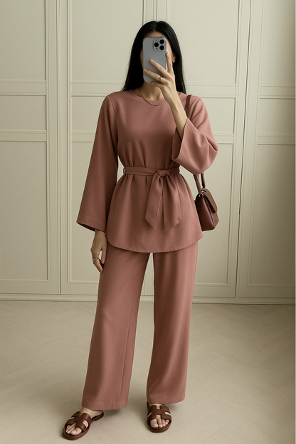 Modest co ord set - purple