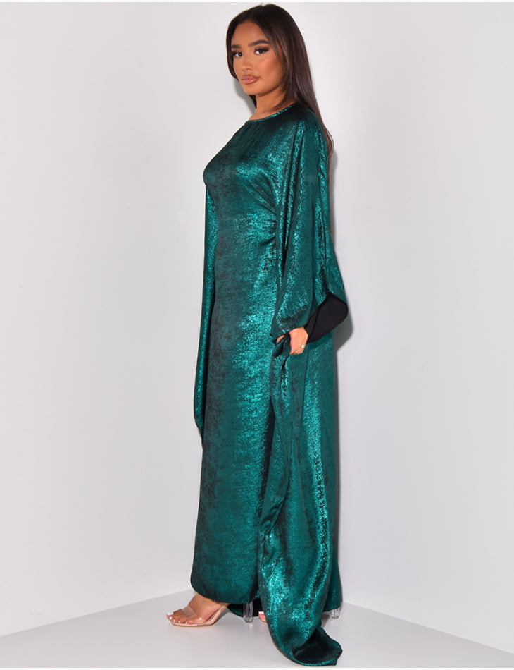 Luxury Butterfly Abaya Green - Nour Modesty