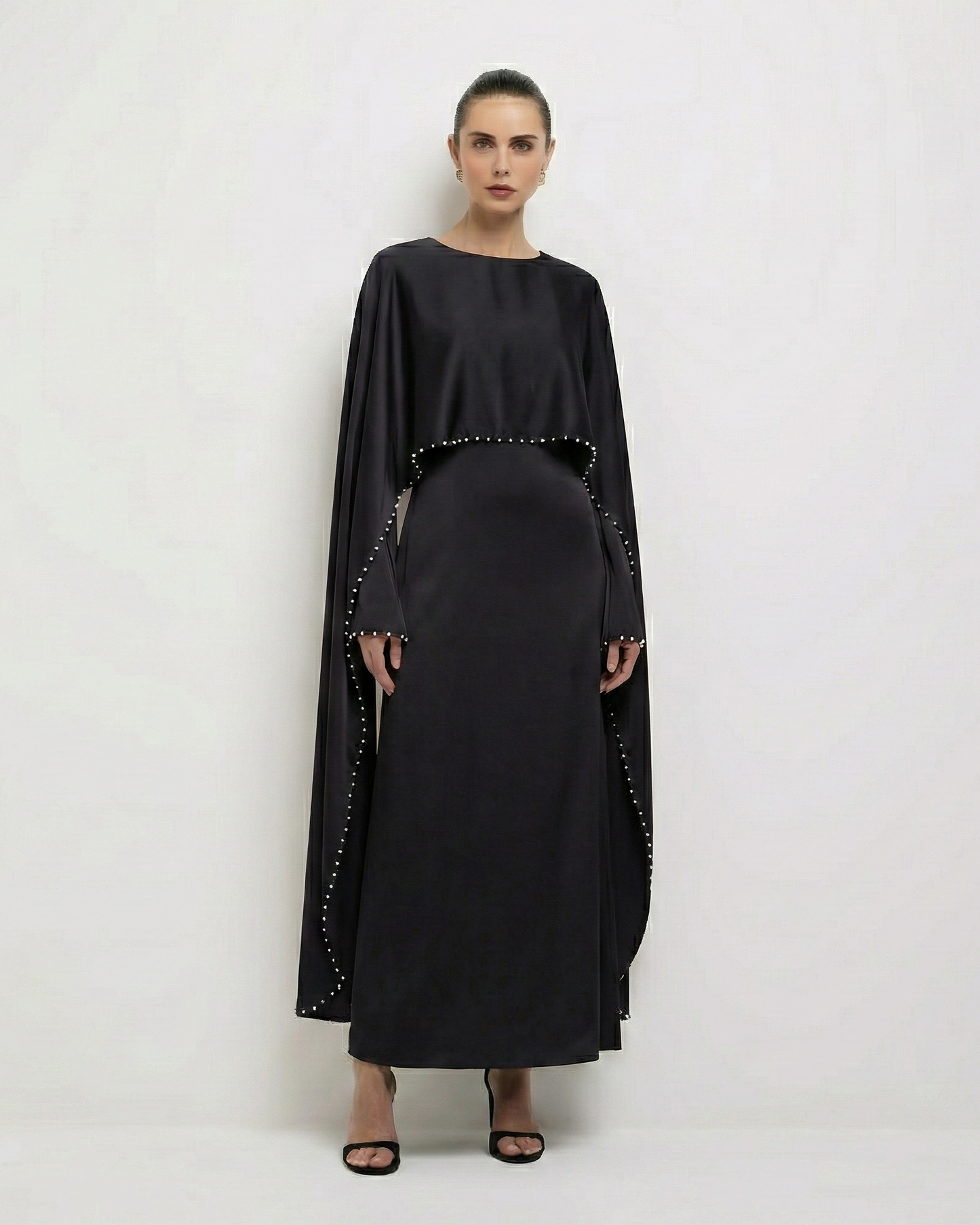 Shayla Modest Cape Dress