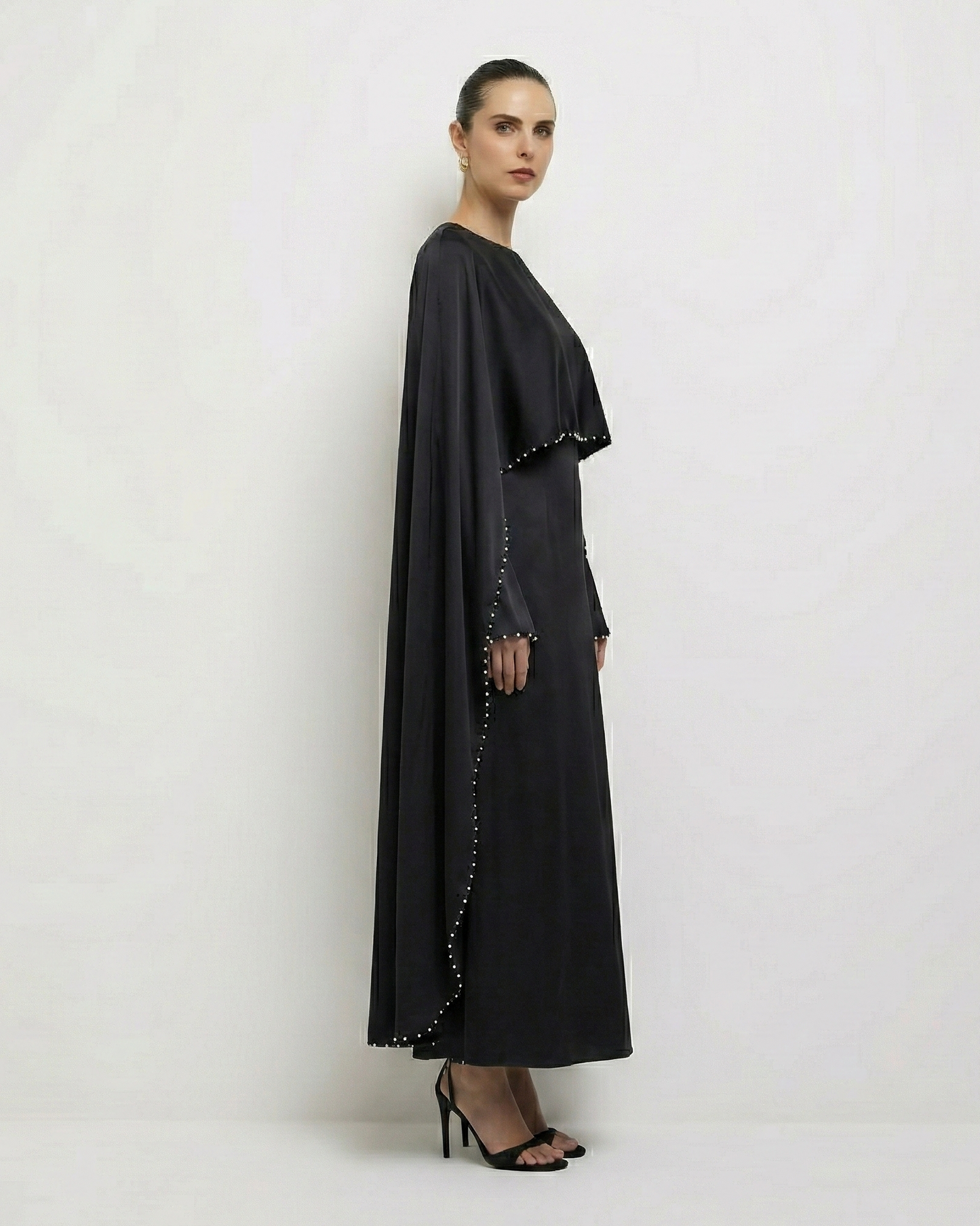 Shayla Modest Cape Dress