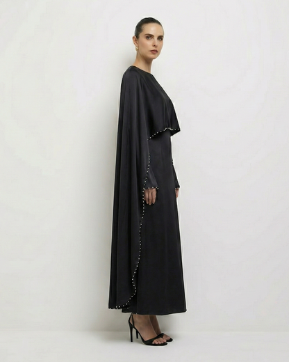 Shayla Modest Cape Dress