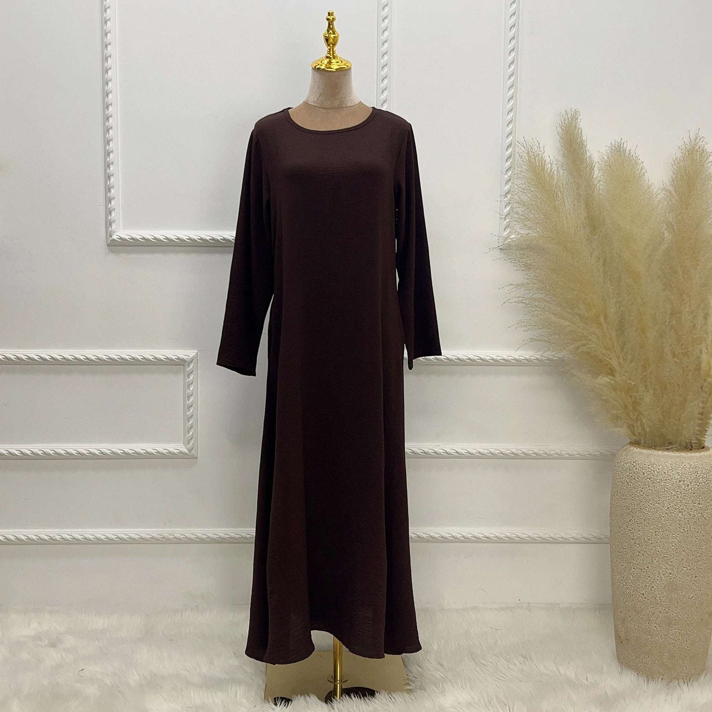 Abaya Inner Slip Dress - White