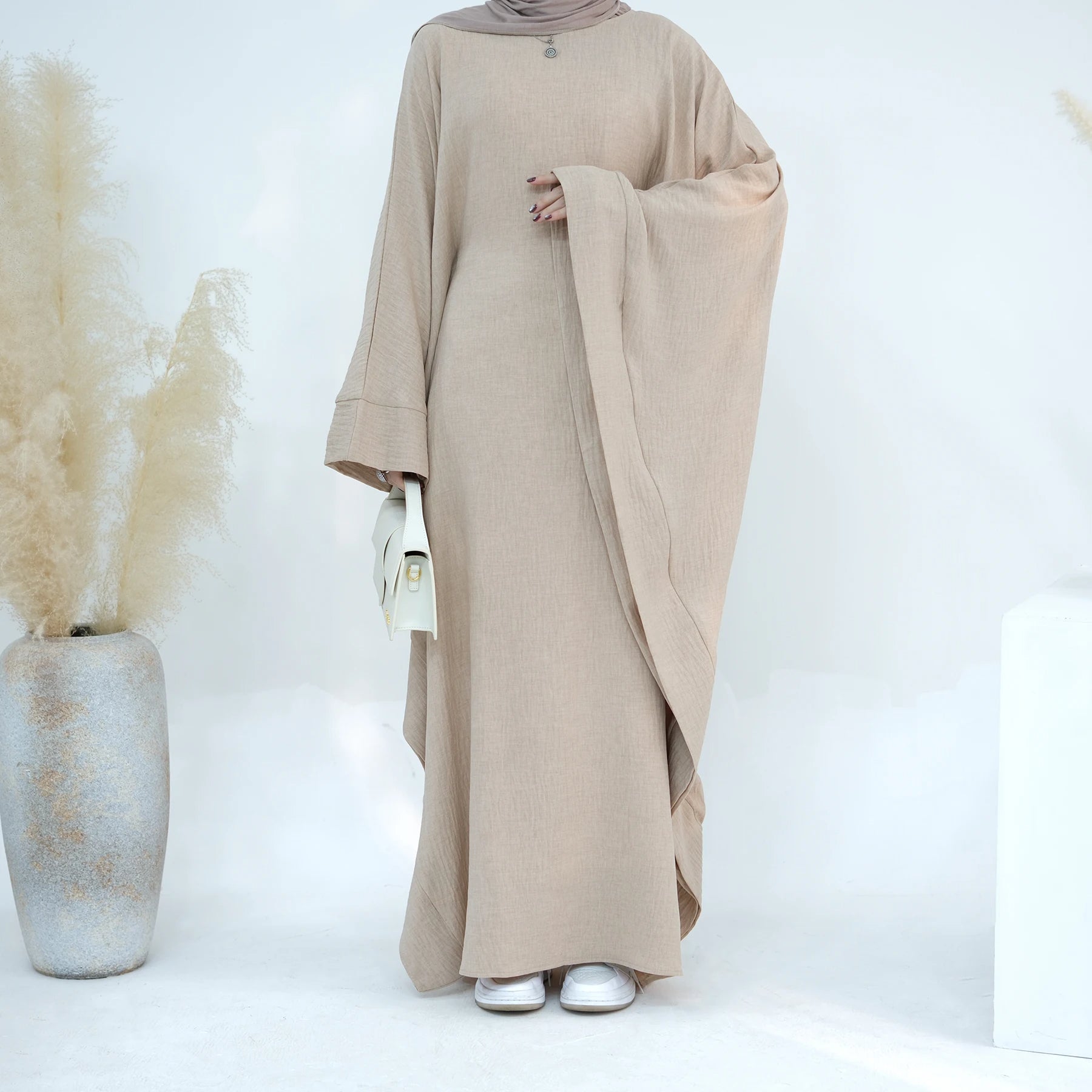 cotton linen butterfly abaya dress product info and reviews Buy Butterfly Abaya Dress Online