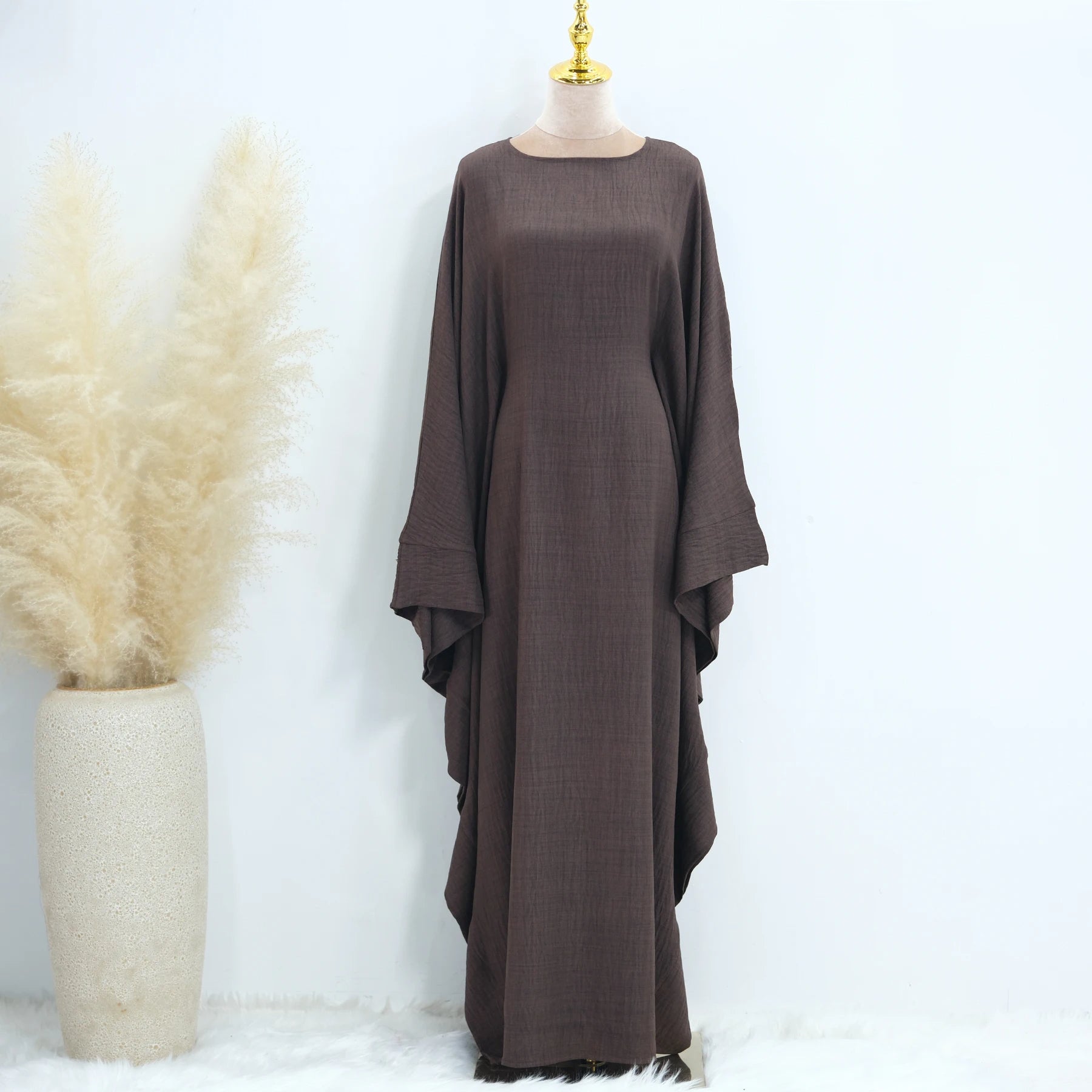 cotton linen butterfly abaya dress product info and reviews Buy Butterfly Abaya Dress Online