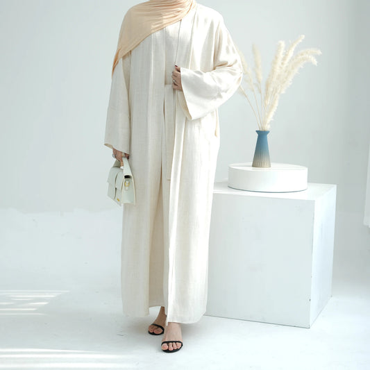 Dima Linen Abaya Set