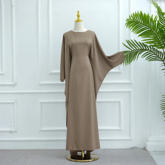 Rhinestone Butterfly Abaya