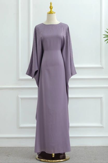 Rhinestone Butterfly Abaya