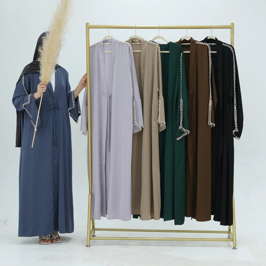 Luxury Silk Open Abaya