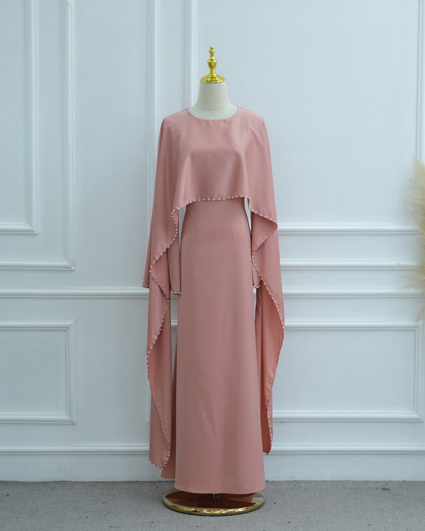 Shayla Modest Cape Dress