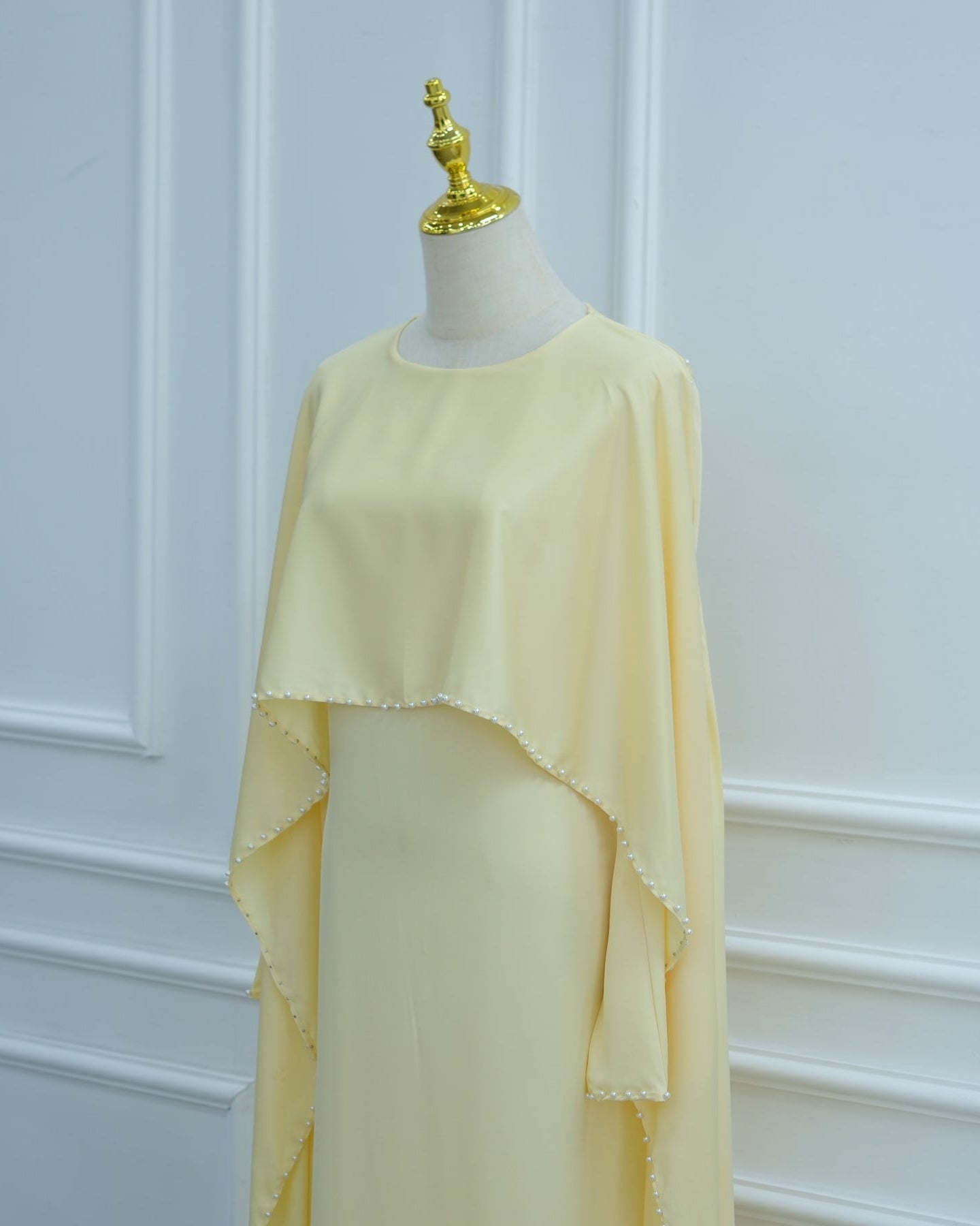 Shayla Modest Cape Dress