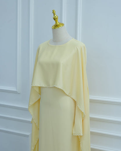 Shayla Modest Cape Dress