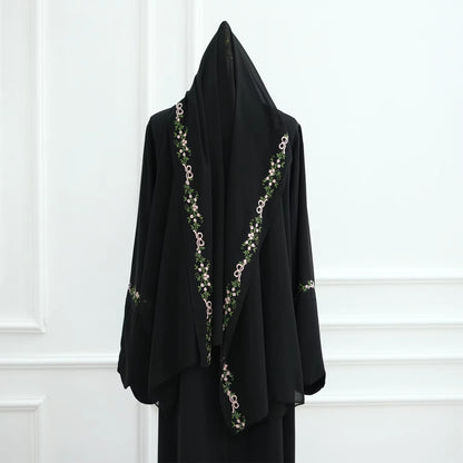 Green Abaya with Hijab Set