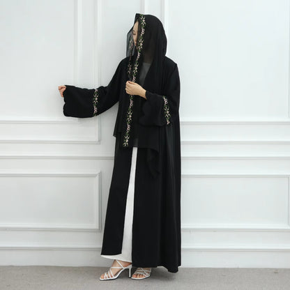 Green Abaya with Hijab Set