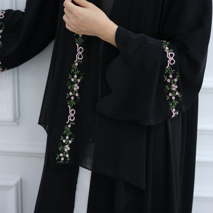 Green Abaya with Hijab Set