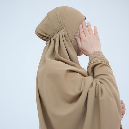 Prayer Abaya Jilbab Set - Purple - Nour Modesty