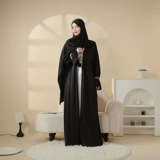 Luxury Abaya Set - Black - Nour Modesty
