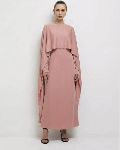 Shayla Modest Cape Dress